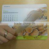 Promotional 13 Sheets Calendar Mouse Pad / Calendar Mouse Mat