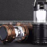 High Quality 6 LED Hand Lamp Rechargable Collapsible Solar Camping Lantern Tent Lights for Outdoor Lighting thumbnail-2