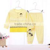 Baby Boutique Clothes 2 Pcs Pajamas Home Wear Girl Organic Baby Clothes thumbnail-3