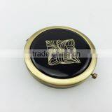 Hot Sale Metal Bronze Make up Mirror With Epoxy Sticker thumbnail-1