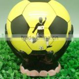 hand-painted ceramic football