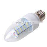 Non-dimmable 85-265V E27 5W 2835SMD 6000-6500K White Light Led Corn Bulb 360degree Beam Angle Candle Light