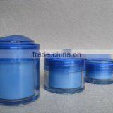 Blue Color Cosmetic Cream Jar for Foundation thumbnail-1