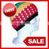Jamaica Crochet Beanie Kufi Hats thumbnail-1