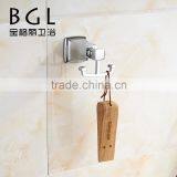 New Modern American Aquare Design Zinc Alloy Chrome Bathroom Accessory Set Double Robe Hook