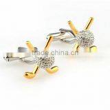 Customized Two Tone Novelty Fashion Jewelry Brass Cufflinks thumbnail-3