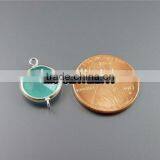 2 Faceted Amazonite Bezel Set Stones Crystal Jewelry Findings&components thumbnail-2