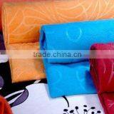 100%Polyester Foiled Aloba/Colorful Speckled Velvet Fabric
