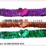 Sparkle Headbnd With Heart-shaped Crystal,shinny Hairbands