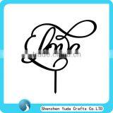 Love Shaped Design Wedding Cake Topper thumbnail-6