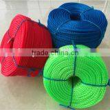 3mm 4 mm 4 Strands PP Material Rope Fishing Rope Color Rope