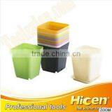 Different Colors Bamboo Fiber Garden Round Plant Pot,Colorful Bamboo Flower Pot,Natural Degradation Bamboo Fiber Planters thumbnail-1