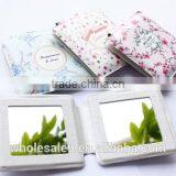 Pu Leather Cosmetic Mirror With Flowers thumbnail-3
