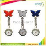 Cute Butterfly Clip Brooch Chain Brooch Digital Pocket Nurse Watch thumbnail-1