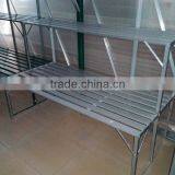 Free Standing 2 Layers Aluminum Greenhouse Shelving, Individual Stands HX56212 Series thumbnail-2
