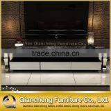 Modern Marble Surface Stand TV With Stainless Steel Feet thumbnail-5