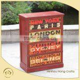 Shabby Chic Colorful File Cabinets thumbnail-2