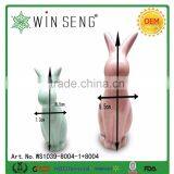 Cute Ceramic Rabbit Art,ceramic Rabbit Statue for Home Decoration thumbnail-5
