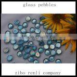 Round Polished Glass Light Blue Pool Garden Decoration Wholesale Glass Marbles thumbnail-1