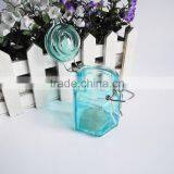 Kitchen Utensils Mini Hexagon Glass Cruet Bottle With Metal Latch Top Lid thumbnail-2