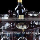 Natural Solid Antique Wooden Wine Racks/Root Carving Wooden Wine Holder/Wooden Wine Bottle Handmade Wooden Wine Rack thumbnail-1