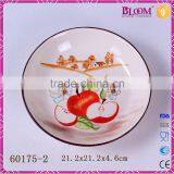 Custom Ceramic Round Home Decoration Dry Fruit Tray thumbnail-3