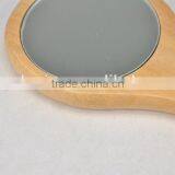 Round Mirror With Short Handle / Woden Mirror thumbnail-2