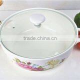 Ceramic Microwave Pot With Glass Lid thumbnail-4