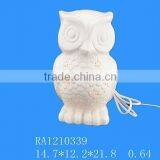 White Owl Porcelain Electric Lamp for Wholesale thumbnail-1