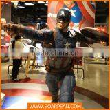 Custom Captain America Life-size Fiberglass Statues for Window Display thumbnail-3