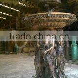 Outdoor Decoration Copper Garden Water Fountains Bronze Lady Fountain thumbnail-5