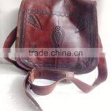 High Quality Stylish Handmade Vintage Pure Goat Leather Sling Bag thumbnail-1