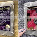 Restaurant/hotel/bar Clear Acrylic Creative Menu Holders thumbnail-2