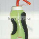 High Quality Plastic Special Design Sport Water Bottle With Straw thumbnail-1