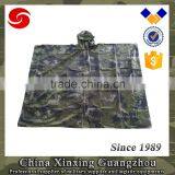 3000 Water Pressure Seam Heat Seal Military Rain Poncho With Hood Drawstring thumbnail-1