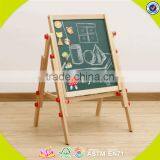 2017 Wholesale New Products Kids Wooden Blackboard Easel Best Sale Children Wooden Blackboard Easel W12B107 thumbnail-6