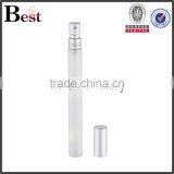 Best Selling Cosmetic Packaging 15ml Yiwu Clear Perfume Bottle Thin and Long Golden Silver Aluminum Spray Glass Bottle Perfume thumbnail-3