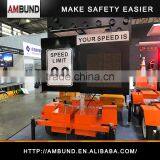 Compact Radar Speed Trailer Traffic Flashing Radar Speed Limit LED Signs thumbnail-2