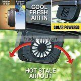 ABS Solar Powered Car Window Windshield Auto Air Vent Cooling Fan System Cooler Fan thumbnail-1