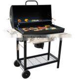 Chimney BBQ / BBQ Grill / Smoker BBQ Deluxe Charcoal BBQ Grill With Trolley thumbnail-1