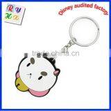 OEM Soft Rubber Keychain , Silicone Keyring , Logo Debossed Key Chain thumbnail-3