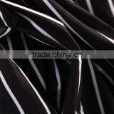 Women Fashion Short Sleeve White and Black Stripes Printing Button Down Loose Legging Casual Romper Jumpsuit thumbnail-5