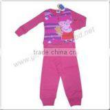 2015 Printed Kids Interlock Long Pajama Sets thumbnail-1
