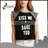 Contrast Panel Design for Black Tops With Custom Printed thumbnail-1