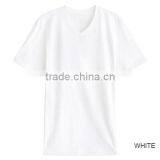 Women's V-neck 100% Cotton T-shirt Custom Wholesale thumbnail-2