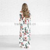 Floral Print New Cotton Women Maxi Dress 2017 Plus Size Summer Dress Long Frock Design thumbnail-2