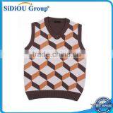 Cotton Knitting Men's Sleeveless Sweater Vest Patterns thumbnail-1