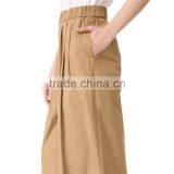 Puls Size Xxxl Polished Shirting Side Tie Khaki Cropped Pants thumbnail-3