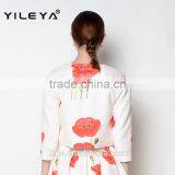 Latest Floral o Neck Designed Casual Trendy Ladies Suit Design Jackets thumbnail-2