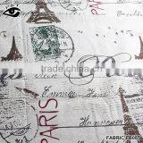 Vintage Canvas Textile Cotton Retro Paris Style Letter Printed Canvas Fabric Linen&Cotton Fabric Household DIY Patchwork Textile thumbnail-1